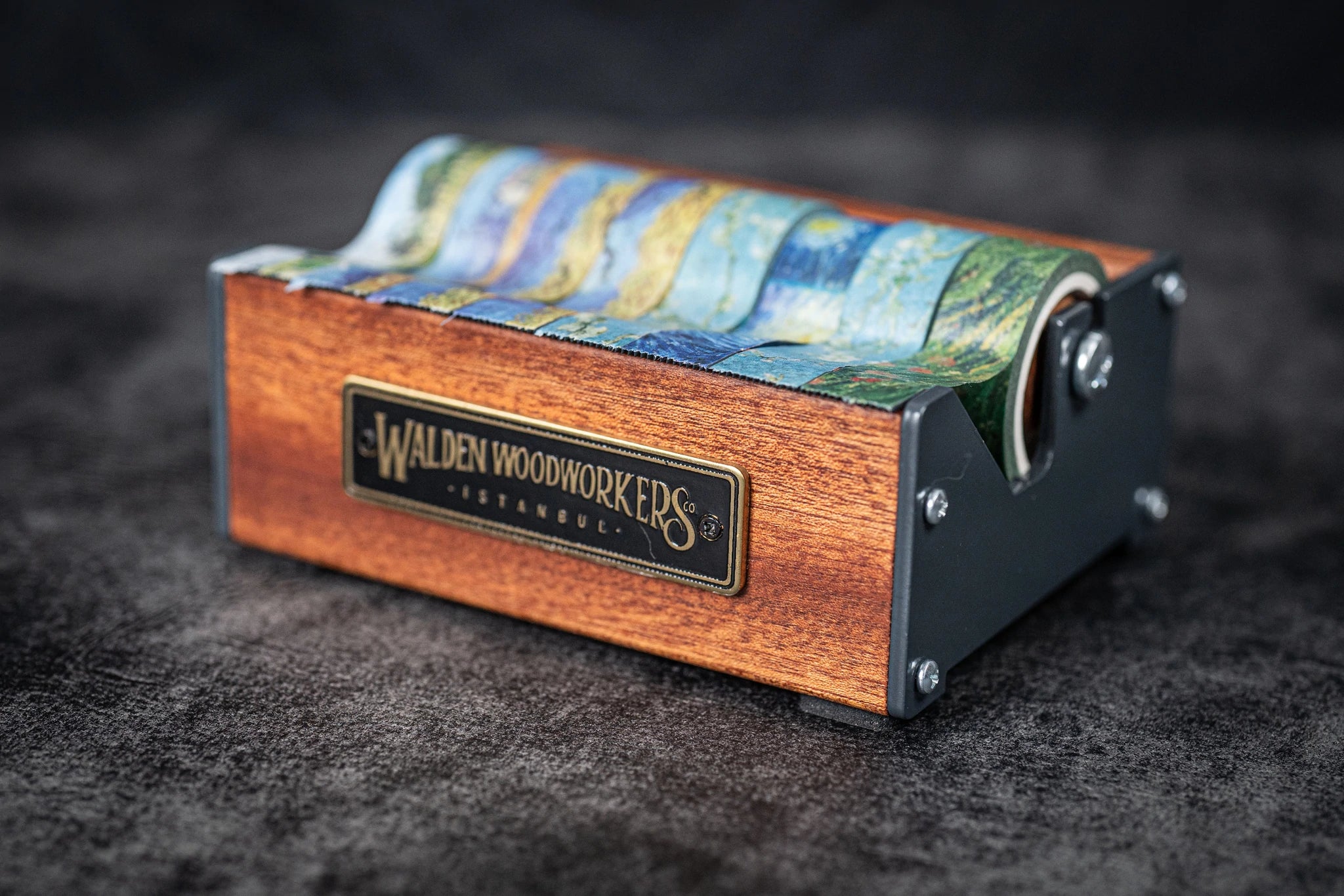Wooden Multi Washi Tape Dispenser - Mahogany - Medium – Gourmet Pens Shop